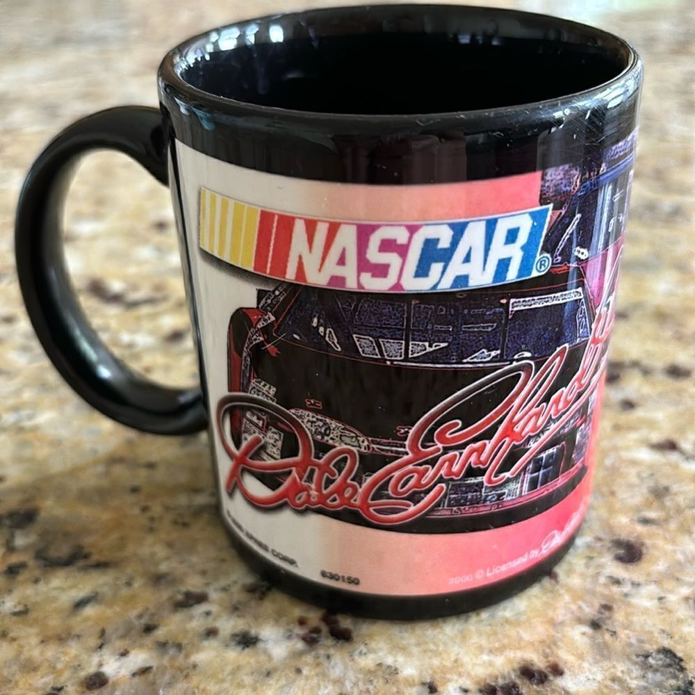 Vintage 2000 Dale Earnhardt‎ NASCAR Racing Black Coffee Mug